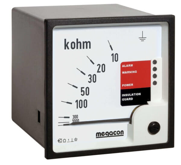 KPM161 Insulation Monitor, System Voltage up to 500VAC, Output Relays, Optional Analog Output