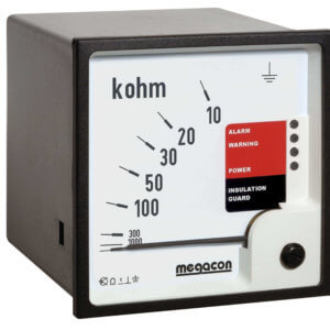 KPM161M Insulation Monitor, System Voltage up to 500VAC, Output Relays, DC Detection, Optional Analog Output