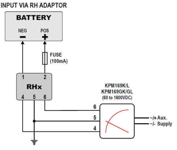 RH16 - Voltage Adapter 1200VDC to 1600VDC